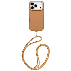 Etui UNIQ Coehl Mirelle do iPhone 17 Pro Magnetic Charging brązowy