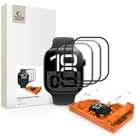 SZKŁO HYBRYDOWE TECH-PROTECT EASY SET FLEX+ 3-PACK APPLE WATCH 10 / 11 (42 MM) BLACK