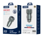 JELLICO ładowarka samochodowa F17 PD 60W 2xUSB-C Czarny