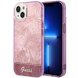 Guess GUHCP14MHGJGHP iPhone 14 Plus / 15 Plus 6.7" różowy/pink hardcase Jungle Collection