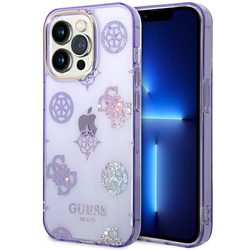 Guess GUHCP14XHTPPTL iPhone 14 Pro Max6,7" liliowy/lilac hard case Peony Glitter