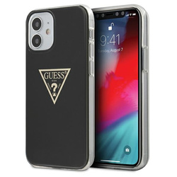 Guess GUHCP12SPCUMPTBK iPhone12 mini 5,4" czarny/black hardcase Metallic Collection