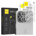 Spacecase Szkło na aparat QuickFit Camera iPhone 16 Pro/16 Pro Max white titan