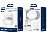 JELLICO wireless earphones (ANC) TWS33 White