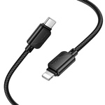 Kabel USB C do Lightning Hoco PD 27W 1 m X113 czarny