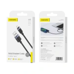 FONENG kabel X115 Lightning 2.1A 1M Czarny