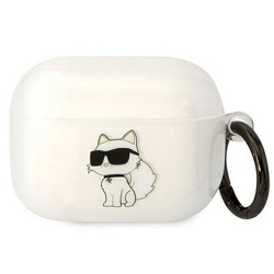 Etui Karl Lagerfeld Ikonik Choupette na AirPods Pro - przezroczyste