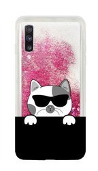 CASEGADGET LIQUID CAT SAMSUNG GALAXY A70 PINK