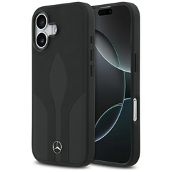 Etui Mercedes Leather The Move MagSafe   do iPhone 17 czarny