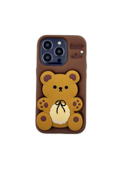 ETUI CASE 3D BEAR Z UCHWYTEM IPHONE 14