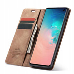 Spacecase Etui Wallet Galaxy S10e kawowy