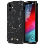 Guess GUHCP12SPCUMABK iPhone12 mini 5,4" czarny/black hardcase Marble