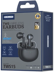 JELLICO wireless earphones TWS15 Black