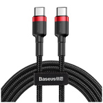Baseus CATKLF-G91 USB-C - USB-C PD QC cable 60W 3A 480Mb/s 1m - black and red
