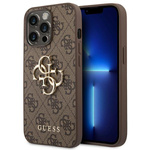 Guess GUHCP14L4GMGBR iPhone 14 Pro6,1" brązowy/brown hardcase 4G Big Metal Logo