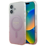 Guess GUHMP16MHGRCELP iPhone 16 Plus6.7" różowy/pink hardcase IML Glitter Gradient MagSafe