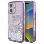 Hello Kitty HKHCP16SL50PPU iPhone 16     6.1" fioletowy/purple hardcase Liquid Glitter 50TH Anniversary Party