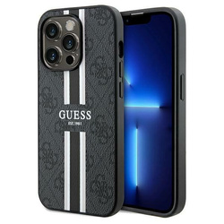 Guess GUHMP15LP4RPSK iPhone 15 Pro 6.1" czarny/black hardcase 4G Printed Stripes MagSafe