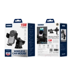 JELLICO uchwyt samochodowy z ładowaniem bezprzewodowym W19 15W Czarny