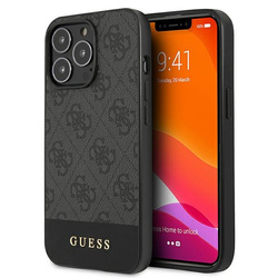 Guess GUHCP13LG4GLGR iPhone 13 Pro / 136,1" szary/grey hardcase 4G Stripe Collection