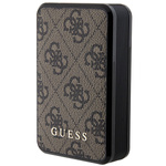 Guess Powerbank 18W GUPB10DP4GEGW10000mAh brązowy/brown 4G Leather Metal Logo