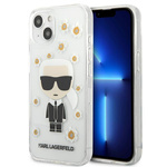 KARL LAGERFELD KLHCP13MHFLT IPHONE 13 / 14 / 15 6,1" PRZEZROCZYSTY/TRANSPARENT FLOWER IKONIK KARL