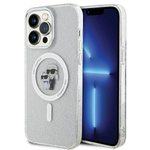 Etui Karl Lagerfeld Karl&Choupette Glitter MagSafe na iPhone 14 Pro Max - przezroczyste