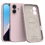 Spacecase Etui Silicone Mag iPhone 16 baby pink