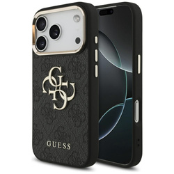 Etui Guess 4G Big 4G Classic Logo do     iPhone 17 Pro czarny złoty