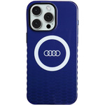 Etui Audi IML Big Logo MagSafe na iPhone 15 Pro Max - niebieskie