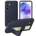 Samsung Silicone Standing Grip Case for Galaxy A55, navy blue