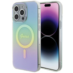 Guess GUHMP15LHITSQ iPhone 15 Pro 6.1" turkusowy/turquoise hardcase IML Iridescent MagSafe