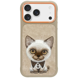Etui Nimmy Big Eyed Pet 2.0 Cat do       iPhone 17 beżowy