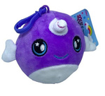 SQUISHEE NARWAL - PURPLE KEYRING