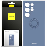 Spacecase Etui Silicone Ring Galaxy S24 Ultra blue