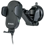 Uchwyt samochodowy z ładowarką           bezprzewodową Verbatim FWC-01 15W Qi czarny 49552