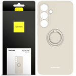Spacecase Etui Silicone Ring Galaxy S24 bone