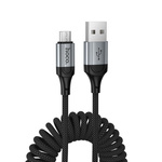 Kabel USB A do Micro USB Hoco 2,4A 1,5 m X121 czarny
