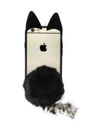 CASE ETUI KOT Z OGONEM CZARNE IPHONE 7 / 8