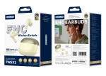 JELLICO wireless earphones (ENC) TWS32 Yellow