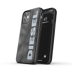 DIESEL MOULDED CASE BLEACHED DENIM IPHONE 12 MINI GRAY/WHITE