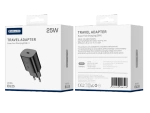 JELLICO wall charger EU25 PD 25W 1xUSB-C Black