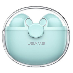 USAMS SŁUCHAWKI BLUETOOTH 5.1 TWS BU SERIES BEZPRZEWODOWE ZIELONY/GREEN BHUBU03