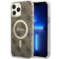 Guess GUHMP13XH4STW iPhone 13 Pro Max6.7" brązowy/brown hardcase 4G MagSafe