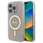 Guess GUHMP16LH4STP iPhone 16 Pro6.3" różowy/pink hardcase IML 4G MagSafe