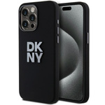 DKNY DKHCP15LSMCBSK iPhone 15 Pro6.1" czarny/black hardcase Liquid Silicone Metal Logo