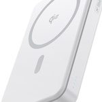 Baseus Powerbank magnetyczny Airpow ? Qi2 10000mAh 22.5W Biały (z kablem ładującym Simple Series Type-C do Type-C (20V/3A) 30 cm)