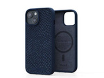 "Salmon Leather MagSafe" Cover for Apple iPhone 15 , blue