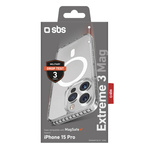 SBS Extreme 3 Mag etui na iPhone 15 Pro transparent