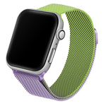 Beline pasek Apple Watch Steel42/44/45/49mm zielono-purpurowy green/purple